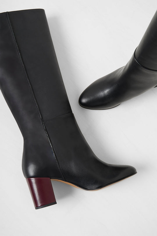 Renzo Leather Knee High Boots