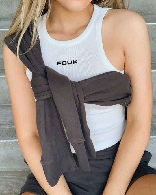 FCUK Ribbed Cropped Tank